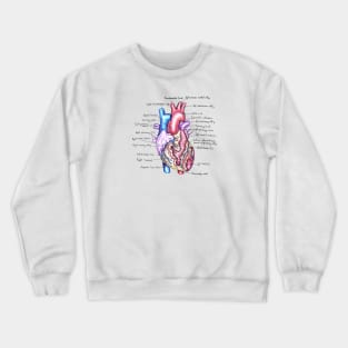 External Heart Anatomy Crewneck Sweatshirt